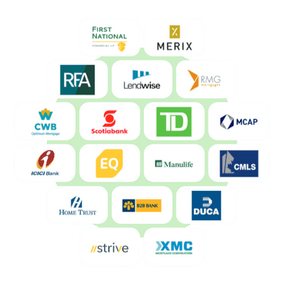 30+ banks and lenders